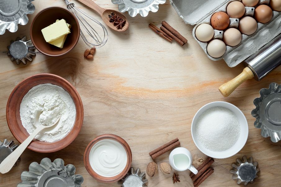 ingredients-and-tools-for-baking-cakes