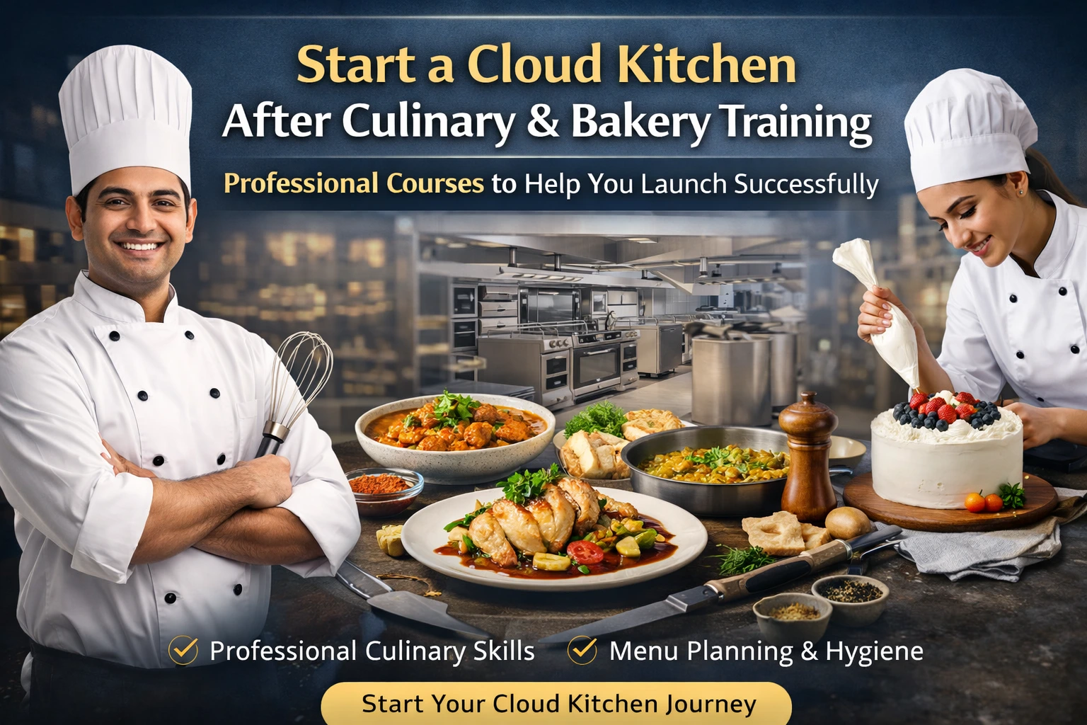 How to Start a Cloud Kitchen After Culinary & Bakery Training (2026 Guide)