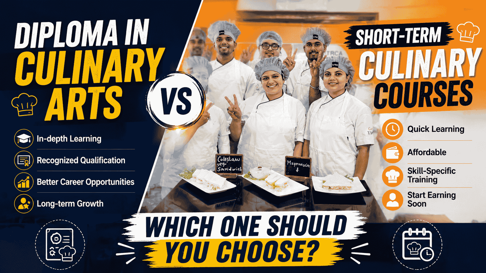 Diploma in Culinary Arts vs Short-Term Culinary Courses – Which One Should You Choose